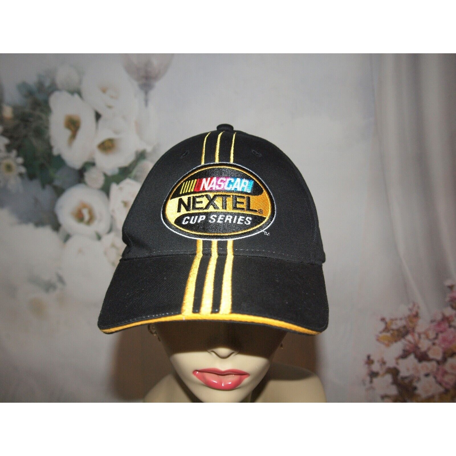 Vintage Nascar Nextel Cup Series Black Adjustable Hat Baseball Cap